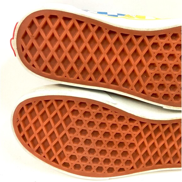 Vans OTW - Youth Size 4 - Yellow/Blue/Red Checkered - Low Skate Shoes - 508731 - Picture 7 of 9